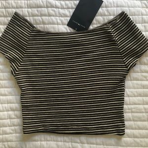BNWT Brandy Melville Off Shoulder Striped Top